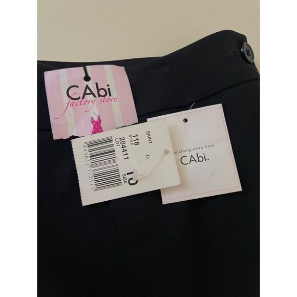 Cabi Style #118 Black A Line Skirt NWT size 10 - Picture 3 of 4